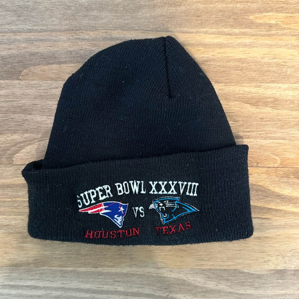 VINTAGE NFL SUPER BOWL 38 beanie hat